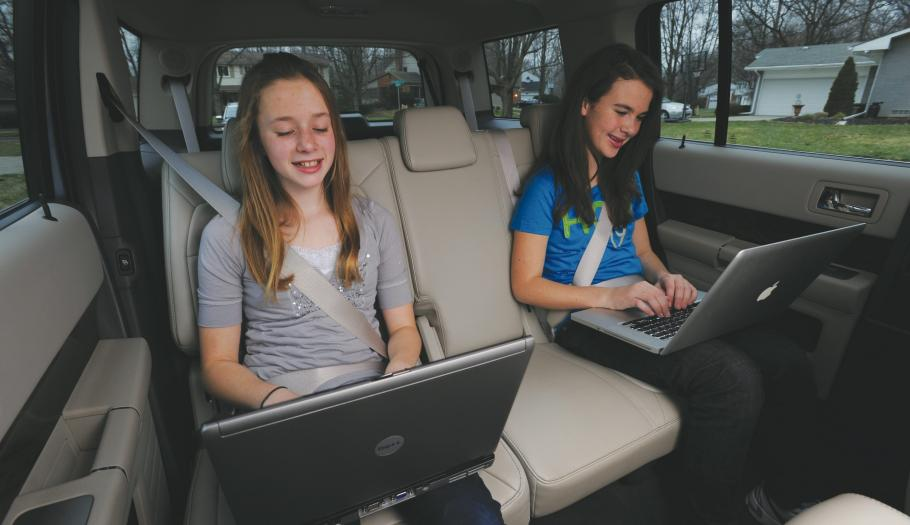 Having Wi-Fi in the car means your kids will have even more time to study on the way to and from school
